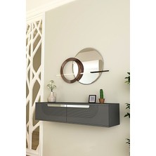 Feyza Design Yüksekliği 26 cm Genişliği 120 cm Gri Suntalam Dresuar