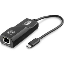 Venüs Shopping Type-C USB Ethernet Adaptör 10/100 Mbps - Siyah HDX5275