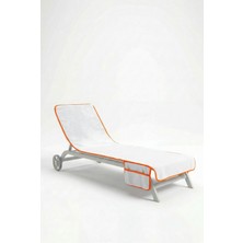 Anılsan Alia Şezlong Havlusu %100 Pamuk 76X216- Beyaz