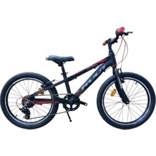 20J Ruut Power 7V Vb Çocuk Bisikleti - Siyah Kırmızı