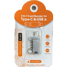 Venüs Shopping ZR967 Type-C USB 2in1 Card Reader