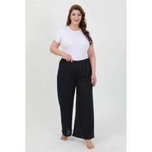 Alfa Aksesuar 03 Moda Kadın Büyük Beden Bürümcük Pantolon Lacivert Beruflic