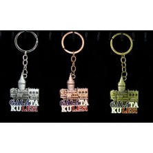 Uravas Store Metal Galata Kulesi Anahtarlık Model 2