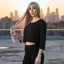 Feifei Fiber Sen Uzun Düz Kahküllü Peruk / Küllü Bebek Sarı