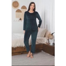 Nivene KADİFE PİJAMA TAKIMI ZÜMRÜT