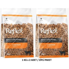 Reflex Tavuklu Yetişkin Kedi Maması 1kg x 2ADET (Ziplipaket)