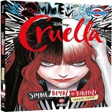 Feifei Dısney Manga Cruella Siyah Beyaz ve Kırmızı