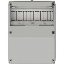 NE-AD Nead Boş 242X322X127 Kombinasyon Kutusu Termoplastik Gri IP65 (2 Trifaze 2 Monofaze Priz Takılabilir)