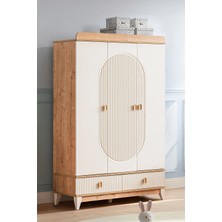 Setay Gardırop, Vizyon 3 Kapaklı 2 Çekmeceli Dolap