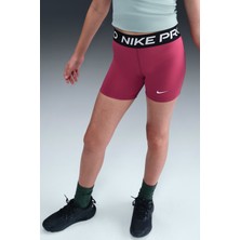 Nike Pro Dri Fit Girl's 2 Inch Shorts Kız Çocuk Tayt Şort Kırmızı