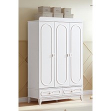 Setay Gardırop, Soft 3 Kapaklı 2 Çekmeceli Dolap