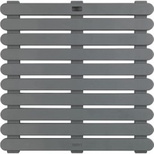 Saban Gri, Kaymaz Duş ve Banyo Paspası 55X55 cm – Sauna ve Havuz Kullanımına Uygun