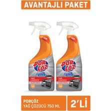 1 Adet Porçöz Yağ Çözücü 2 x 750 ml
