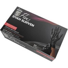 3 Adet Flex Eldiven Siyah M Beden 100'LÜ