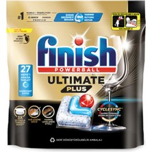 4 Adet Finish Ultimate Plus Bulaşık Makinesi Tableti 27'li 329 G