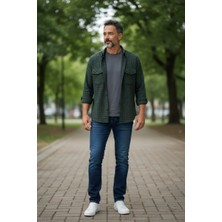 Eren Style Linen Keten Klasik %100 Cotton Uzun Kollu Terletmeyen Gömlek