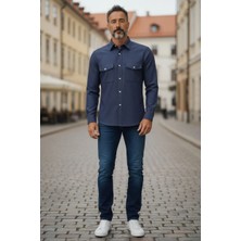 Eren Style Linen Keten Klasik %100 Cotton Uzun Kollu Terletmeyen Gömlek