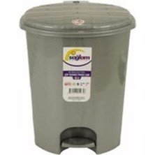 2 Adet Sağlam 2 Nolu Düz Pedallı Çöp Kovası 11 L