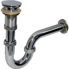 Erdo Ticaret Ennalbur Krom Lavabo Sifonu Stoplu Pop-Up 32 mm