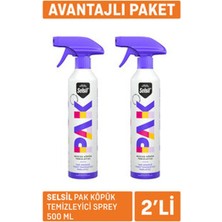 2 Adet Selsil Pak Köpük Temizleyici Sprey 500ML x 2