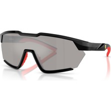 Ferrari Unısex Güneş Gözlüğü 0FZ6018U 501/6G Siyah Çerçeve Gümüş