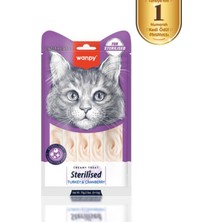 Wanpy Hindi & Kızılcıklı Kısırlaştırılmış Kedi Krema Ödülü 5×14 gr