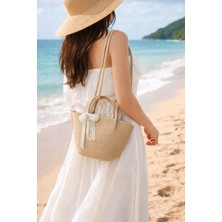 Bayram Taşçıoğlu Home Desing Günlük Tatil Hasır Plaj Çarpraz Çanta