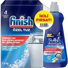 1 Adet Finish Tuz 1.5 kg + Finish Parlatıcı 400 ml Set