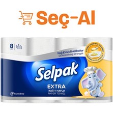 5 Adet Selpak Yağ Emici Havlu 8'li