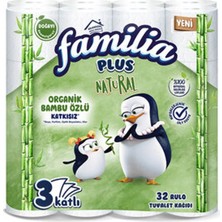 4 Adet Familia Plus Natural Tuvalet Kağıdı 32'li