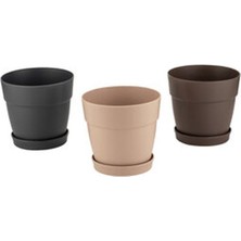 Farist Home 1 Adet Farıst Garden Poliwork Manolya Plastik Saksı 2,2 L