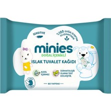 6 Adet Minies Islak Tuvalet Kağıdı 60'lı