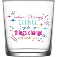 2 Adet Lav Bodega Pozitif Mottolu Saklama Kabı 340 cc