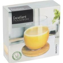 1 Adet Koopman Excellent Ahşap Bardak Altlığı