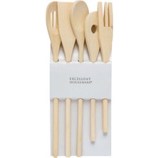 4 Adet Koopman 5 Parça Ahşap Kaşık Seti