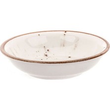 5 Adet Tulu Porselen Defne Kase Krem 11 cm