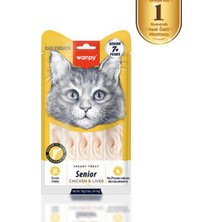 Wanpy Tavuklu & Ciğerli 7+ Yaş Kedi Krema Ödülü 5×14 gr