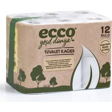 3 Adet Ecco Yeşil Dünya Tuvalet Kağıdı 12'li