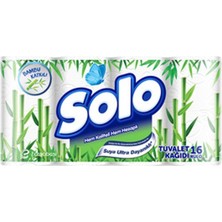 Solo 16'lı Bambu Katkılı Tuvalet Kağıdı Rulo Sayısı 16 Kat Sayısı 3 Katlı Ekonomik Paket