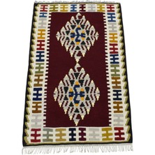 Zehra Abla Halı Yeni El Dokuma Ender Benzersiz Hediyelik Yahyalı Yün Kilim 7162