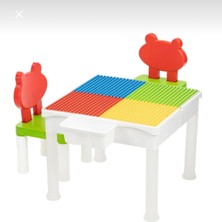 Online Oyuncakdubloo Uyumlu 2 Sandalyeli 108 Parça Bloklu Mega Masa