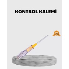 Alfa Aksesuar 03 110-220V Elektrik Test Kalemi Korozyona Dayanıklı Nikel Kaplamalı Nemere Ithalat