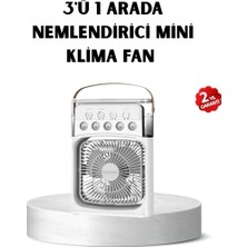 Alfa Aksesuar 03 USB Bağlantılı Taşınabilir Mini Klima Fan 500ML Su Hazneli ve Sessiz Çalışma Nemere Ithalat