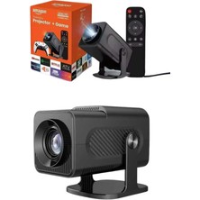 Alfa Aksesuar 03 4K Android Smart Wi-Fi Çift Kollu Projeksiyon Game Box Kumandalı Taşınabilir Nemere Ithalat