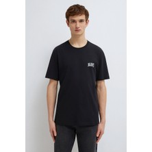 Karma M0611714-900 Mavi Logo T-Shırt