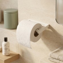 Trunvia Pratik Minimalist Tuvalet Kağıtlığı - Duvara Monte Sağlığa Zararsız Plastik Tuvalet Kağıdı Tutucu