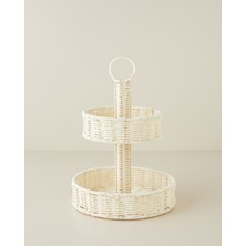 English Home Coastlinear Plastik Katlı Servis 20+27 cm Krem