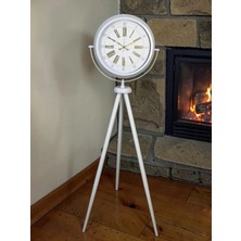 Aylina Mey Ithalat® Royal White Gold Roma Rakam Tripod Ayaklı Saat
