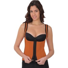 Liyuza Turuncu Mı 9173 Terletici Agraflı Göğsü Açık Atlet Korse