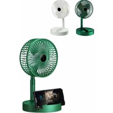 Alfa Aksesuar 03 3 Kademe Hız Ayarlı Vantilatör Telefon Standlı Şarjlı Katlanabilir Soğutucu Pervane Nemere I